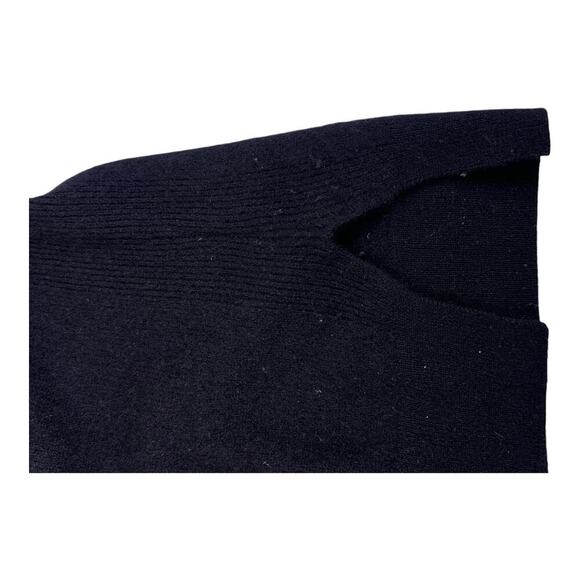 Magaschoni Solid Crew Neck Cashmere Pullover Sweater Women’s Medium Black - Picture 11 of 11